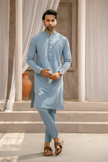 Polo Blue Kurta Pajama