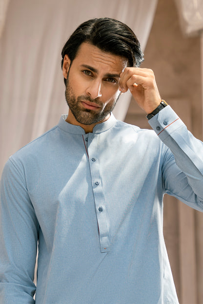 Polo Blue Kurta Pajama