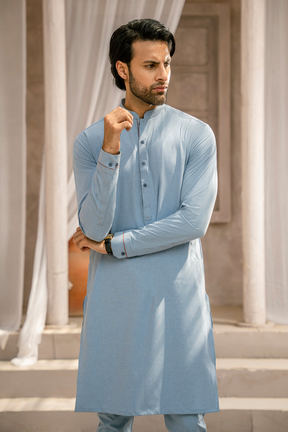 Polo Blue Kurta Pajama