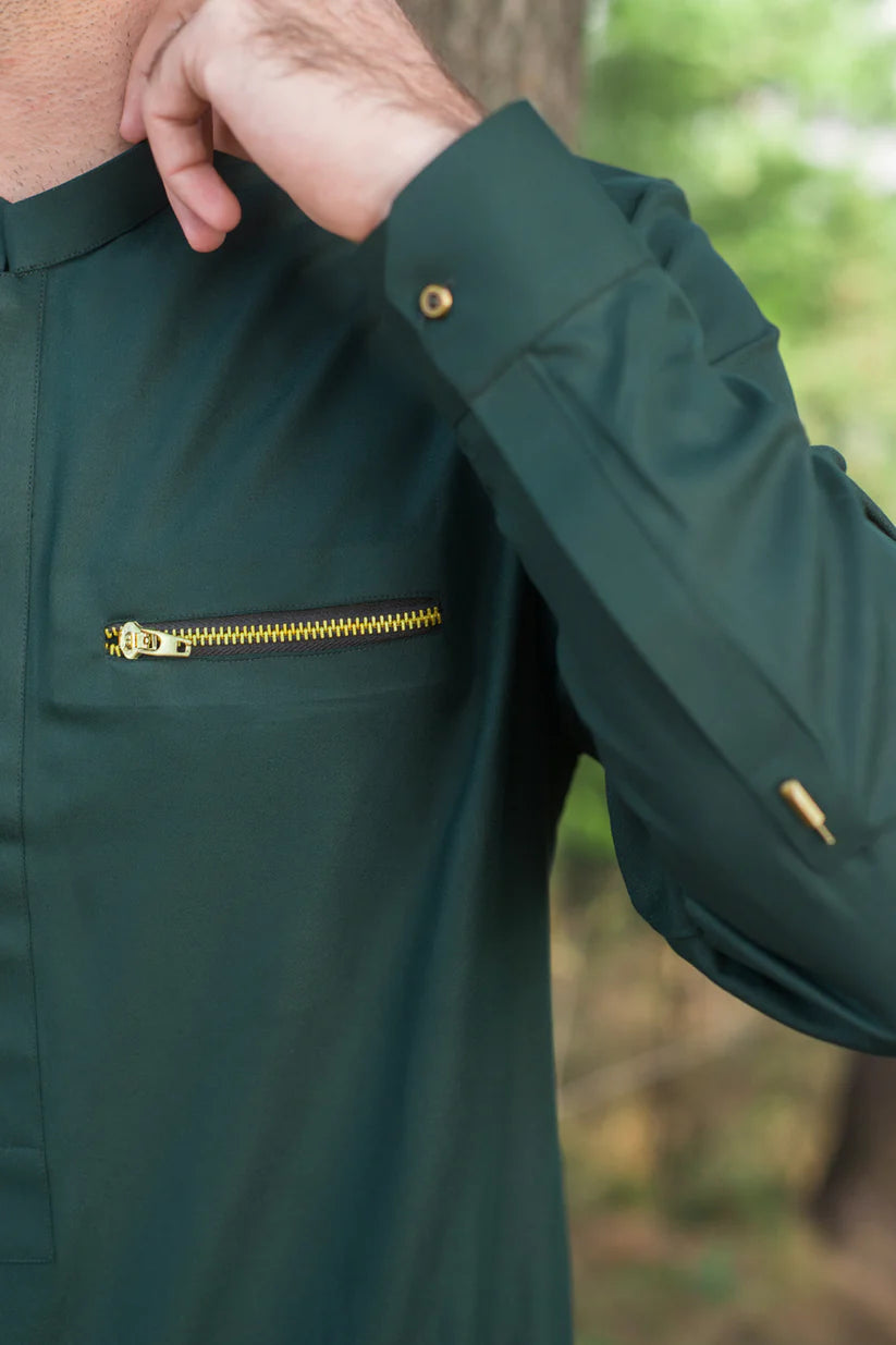 Forest Green Designer kameez Shalwar