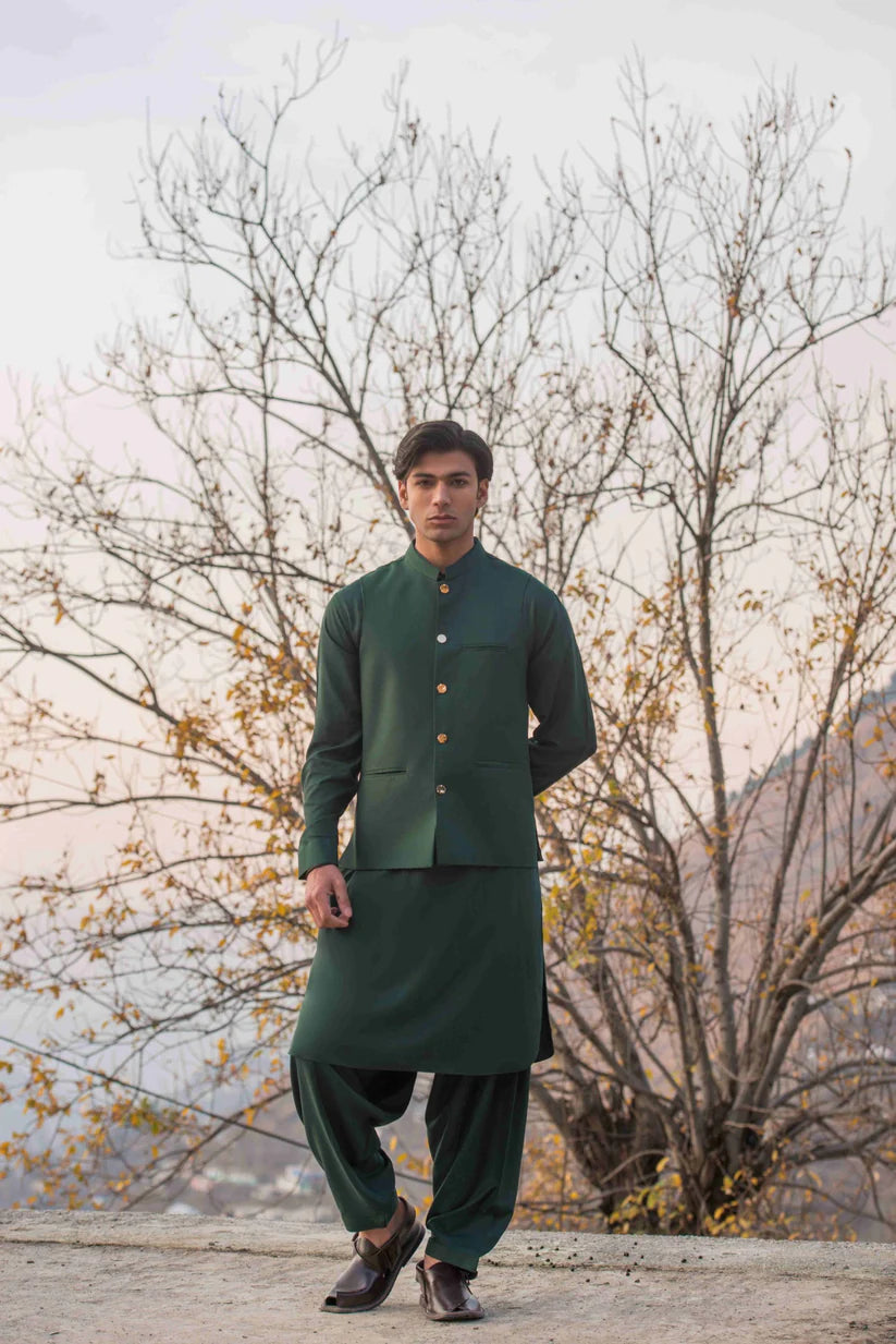 Forest Green Waistcoat