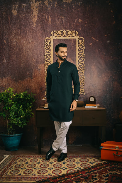 Emerald Green Designer Kurta Pajama